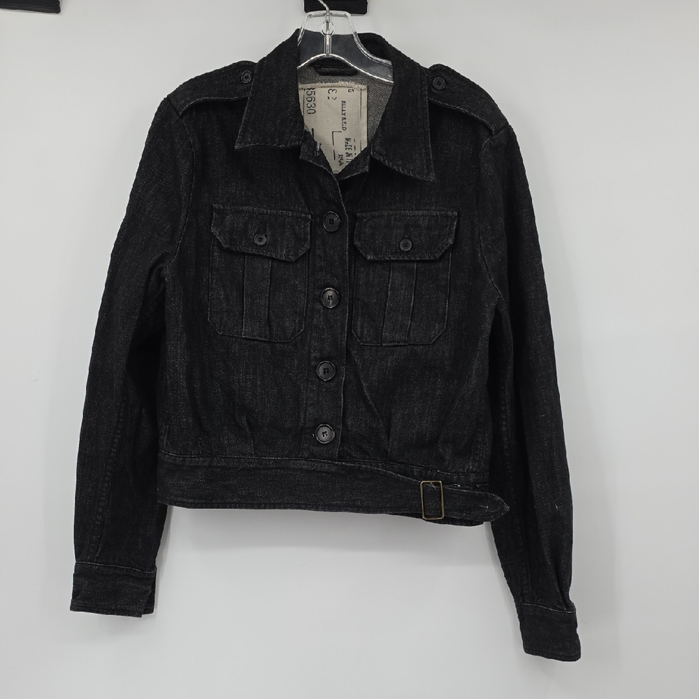 Billy Reid Dark Denim Jean Women Jacket Size L